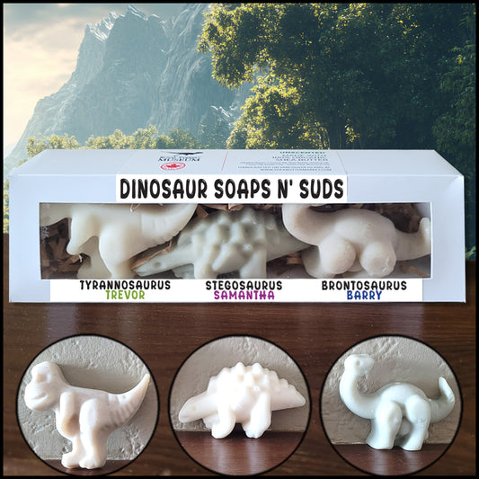 DINO SOAPS N'SUDS . 3PACK (1P) . 120G