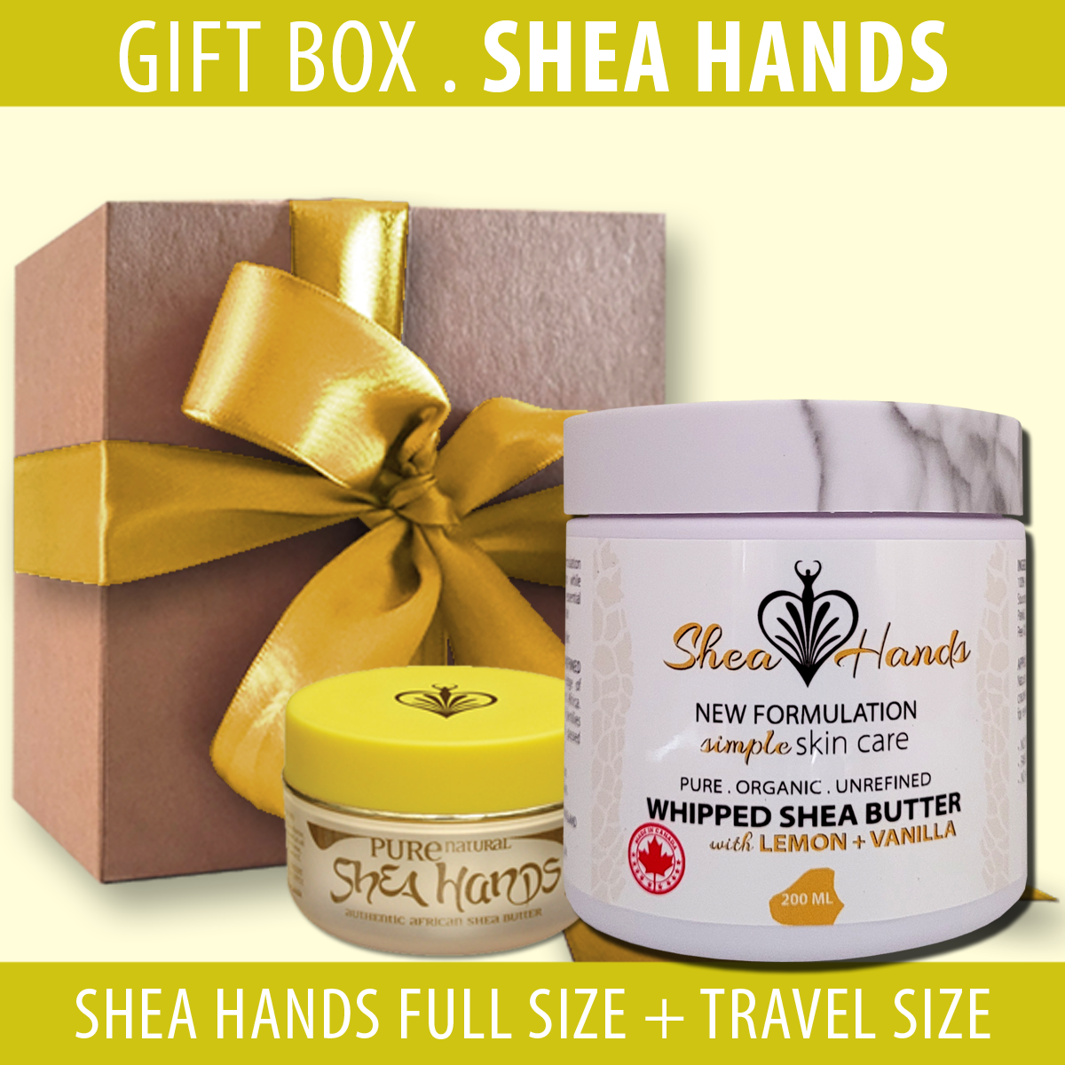 GIFT BOX . WHIPPED SHEA HANDS