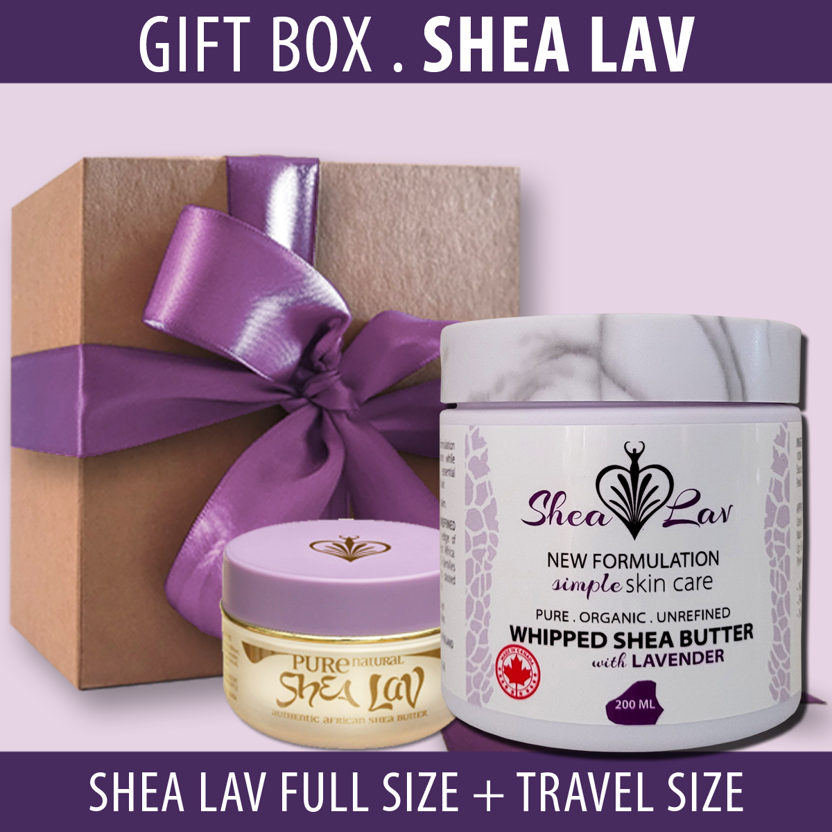 GIFT BOX . WHIPPED SHEA LAV